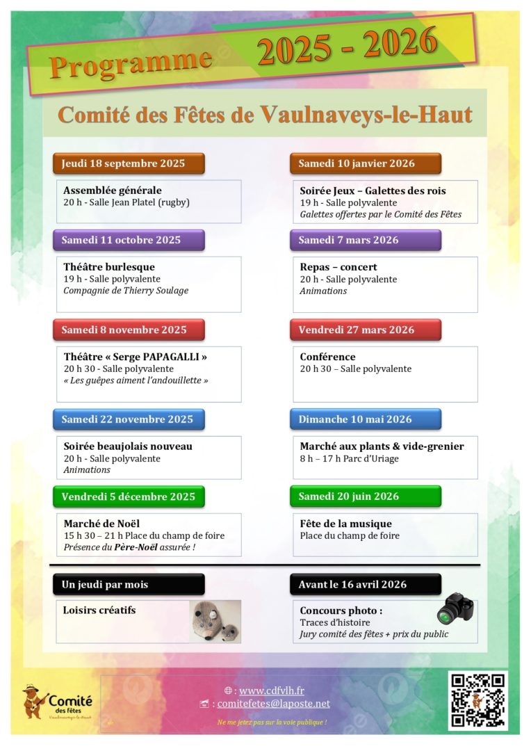 Programme 2025-2026